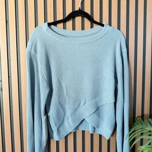 lululemon athletica Light Blue Crew Neck Sweater